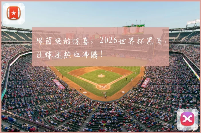 绿茵场的惊喜，2026世界杯黑马，让球迷热血沸腾！